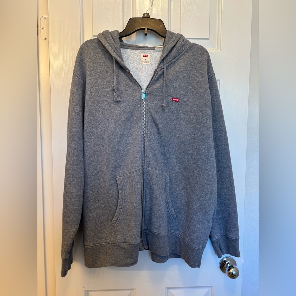 Levi's Charcoal Zip-Up Hoodie